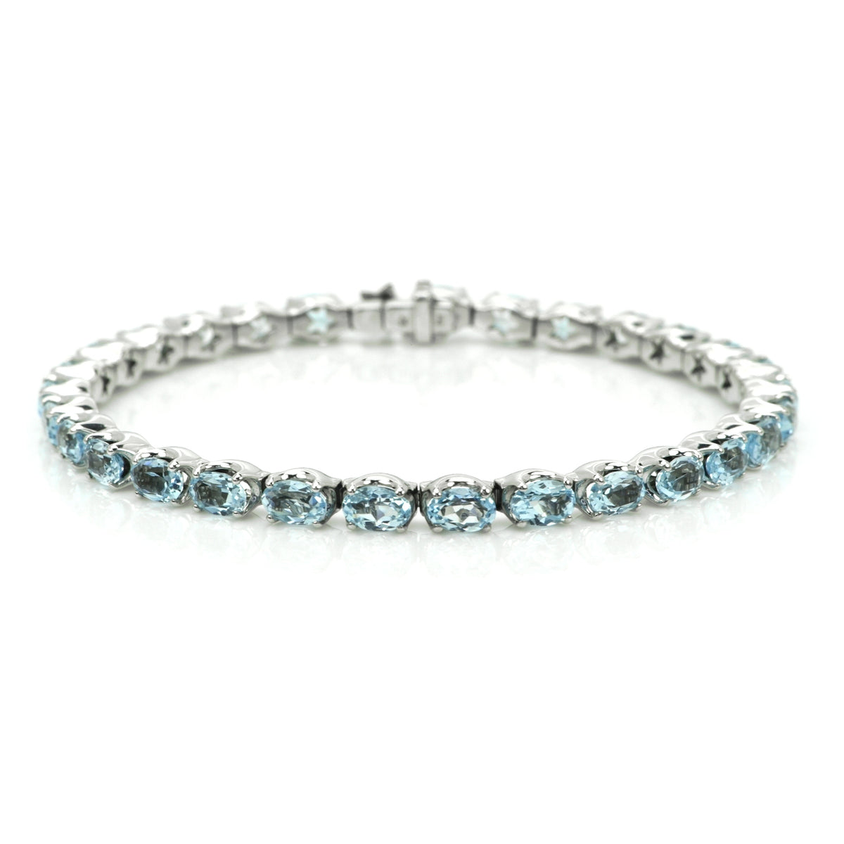 Aquamarine Line Bracelet