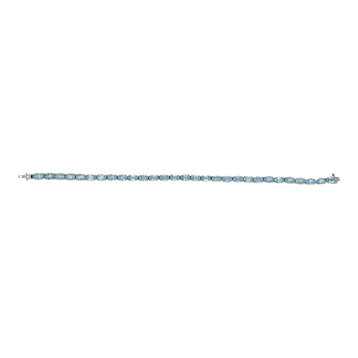 Aquamarine Line Bracelet
