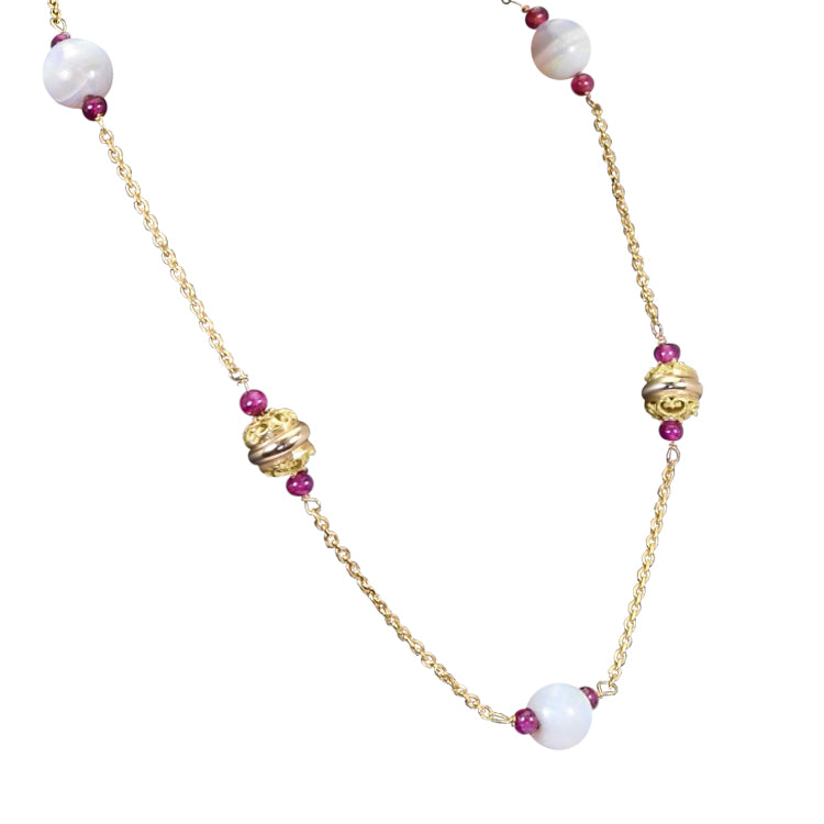 Opal and Ruby Necklace