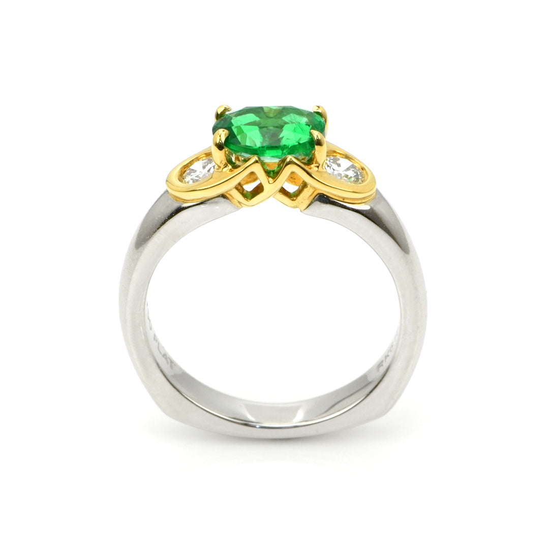 Emerald and Diamond Ring