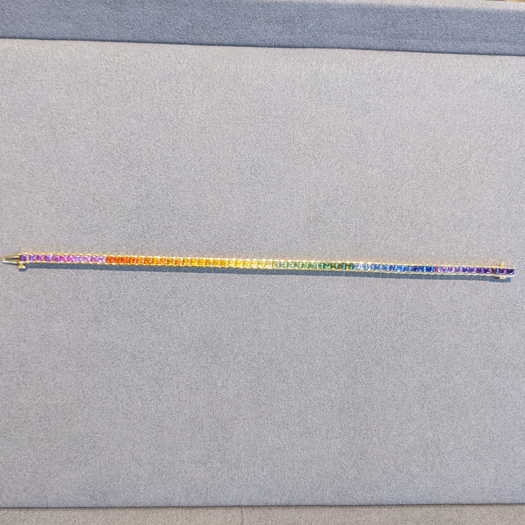 Rainbow Sapphire Bracelet