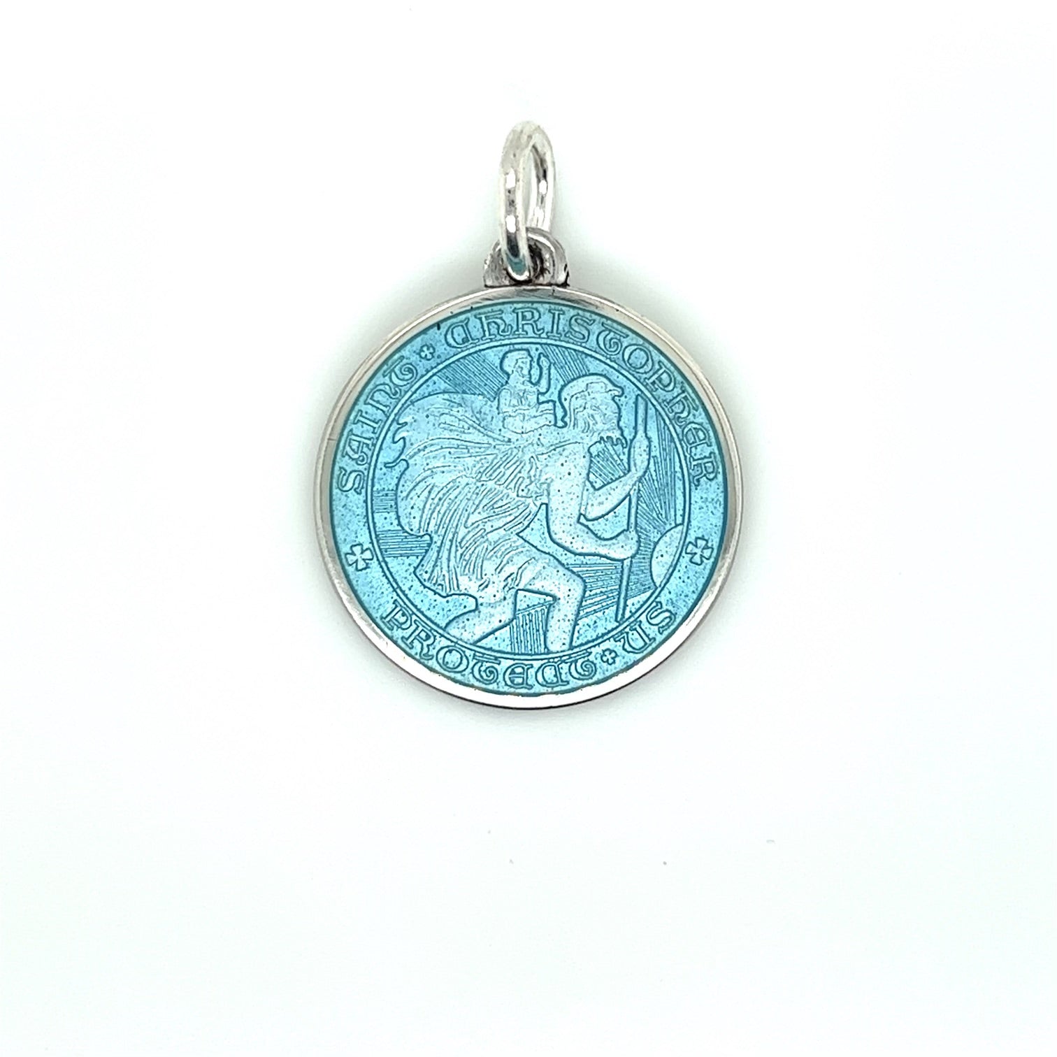 Blue st clearance christopher necklace