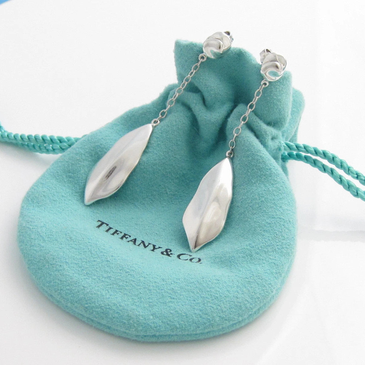 Tiffany & Co. Leaf Dangle Studs