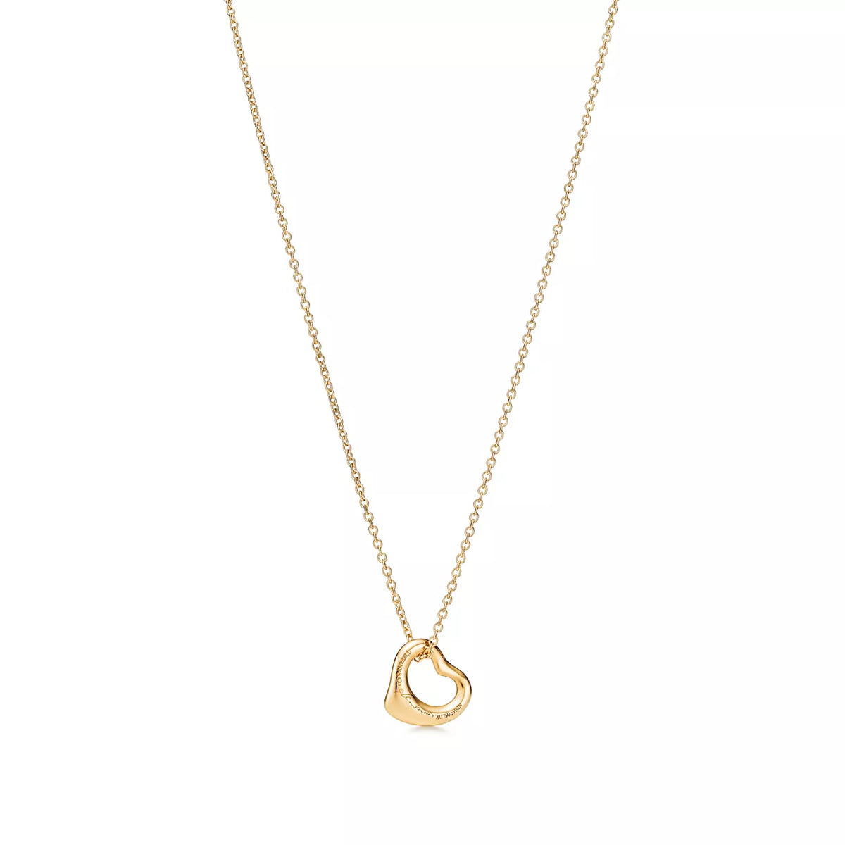 Tiffany & Co. Small Open Heart Necklace